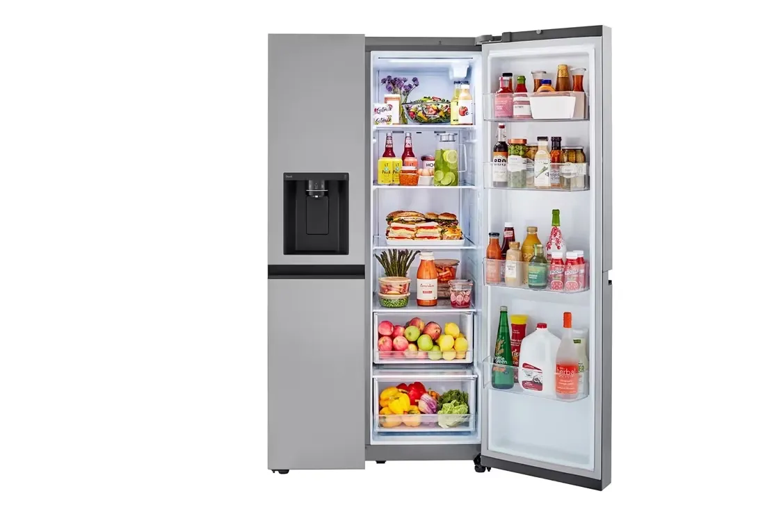 27 cu. ft. Side by Side Smart Refrigerator w/ Craft Ice, External Ice and Water Dispenser in PrintProof Stainless Steel