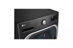 5.2 cu. Ft Stackable SMART Front Load Washer in Black Steel with Steam & Turbowash Technology