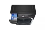 5.2 cu. Ft Stackable SMART Front Load Washer in Black Steel with Steam & Turbowash Technology