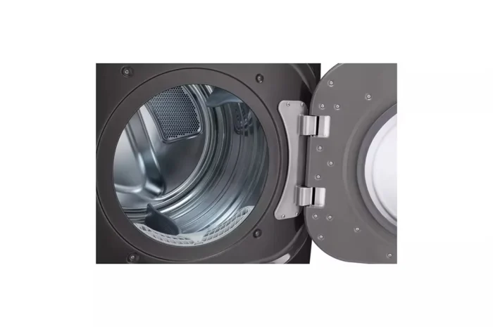 9.0 cu. ft. Vented SMART Stackable Electric Dryer in Black Steel with TurboSteam and Sensor Dry Technology