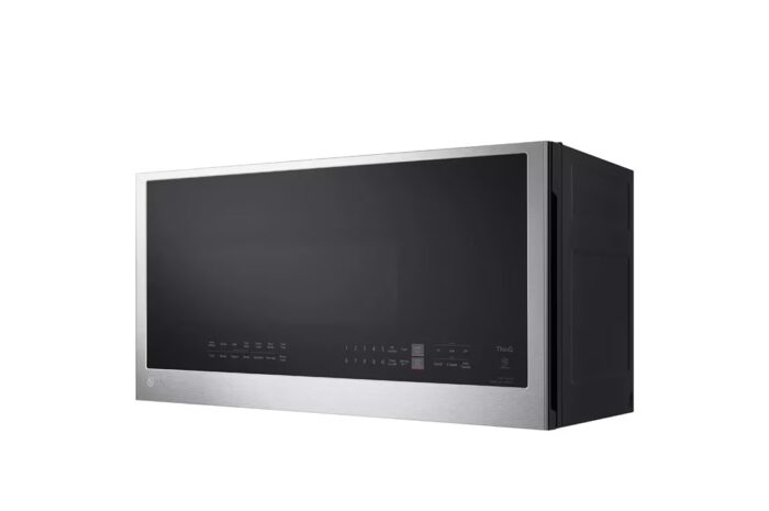 Smart 30 in. W 2 cu. ft. Over the Range Microwave with EasyClean 1,050-Watt in PrintProof Stainless Steel