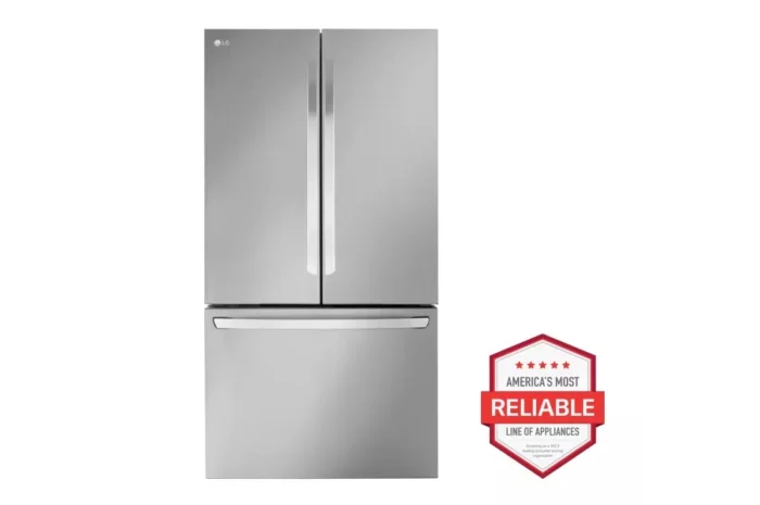 27 cu. ft. Smart Counter-Depth MAX French Door Refrigerator with Internal Water Dispenser in PrintProof Stainless Steel