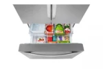27 cu. ft. Smart Counter-Depth MAX French Door Refrigerator with Internal Water Dispenser in PrintProof Stainless Steel