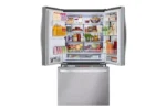 26 cu. ft. Smart InstaView Counter Depth MAX French Door Refrigerator in PrintProof Stainless Steel