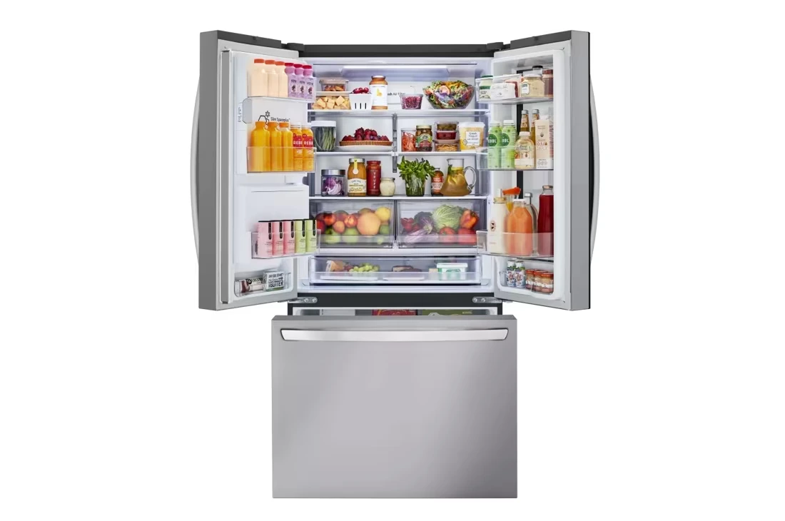 26 cu. ft. Smart InstaView Counter Depth MAX French Door Refrigerator in PrintProof Stainless Steel