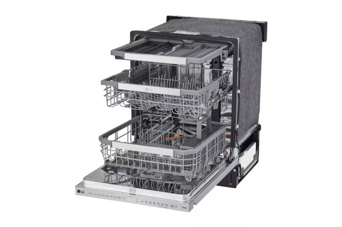 23.75 in. PrintProof Stainless Steel Smart Top Control Dishwasher with QuadWash Pro, Dynamic Dry and TrueSteam