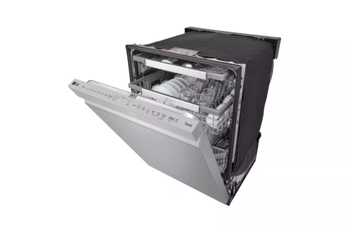 24 in. PrintProof Stainless Steel Smart Top Control Dishwasher with 1-Hour Wash and Dry, QuadWash Pro and Dynamic Dry