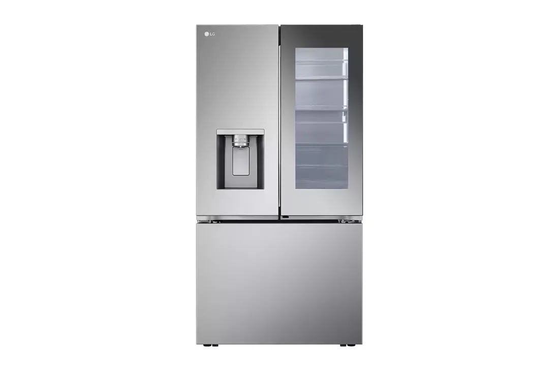 26 cu. ft. Counter-Depth MAX French Door Refrigerator w/ Mirrored Instaview & 4 types of ice, PrintProof Stainless Steel