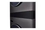WashTower Stacked SMART Laundry Center 5.0 Cu.Ft. Front Load Washer & 7.4 Cu.Ft. Electric Dryer in Black Steel w/ Steam