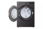 7.4 cu. ft. Vented Stackable SMART Electric Dryer in Black Steel with TurboSteam and AI Sensor Dry Technology