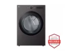 7.4 cu. ft. Vented Stackable SMART Electric Dryer in Black Steel with TurboSteam and AI Sensor Dry Technology