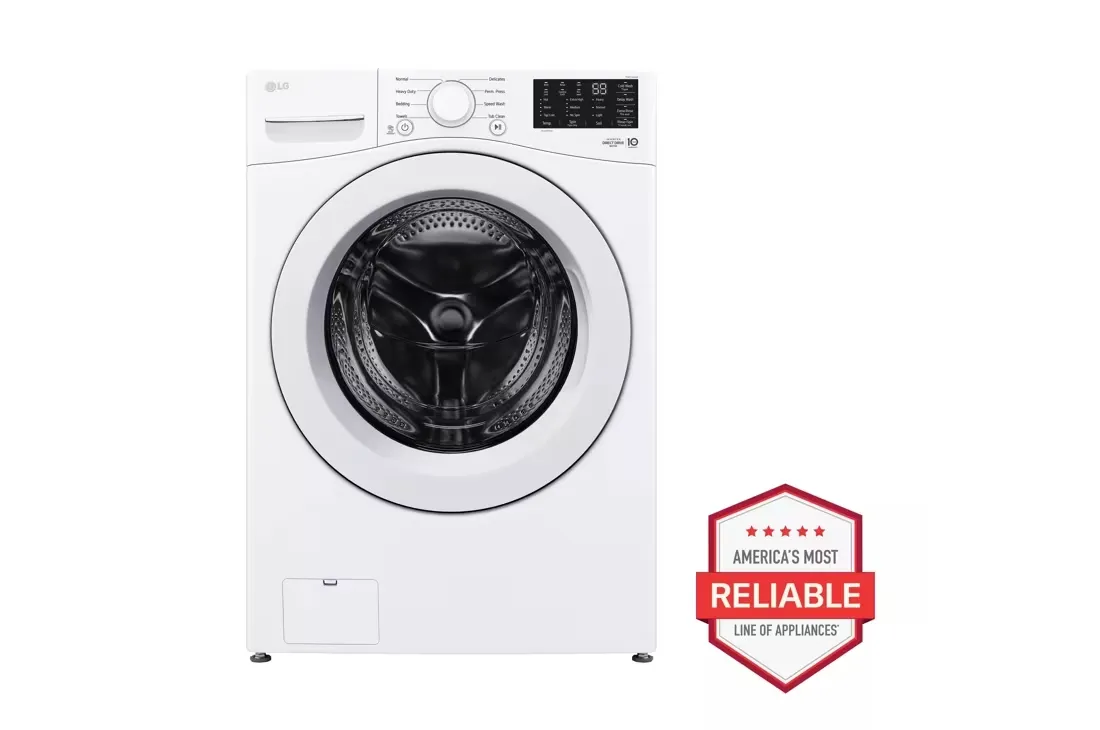 5.0 cu. ft. Stackable Front Load Washer in White with 6 Motion Cleaning Technology