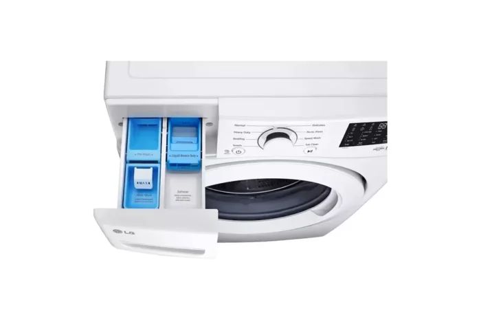 5.0 cu. ft. Stackable Front Load Washer in White with 6 Motion Cleaning Technology