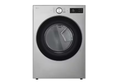 LG 7.4 cu. ft. Vented SMART Stackable Electric Dryer in Graphite Steel with TurboSteam, AI Sensing and LCD Display