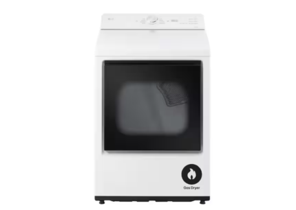 LG 7.3 cu. ft. Vented Smart Gas Dryer in Alpine White with AI Sensor Dry