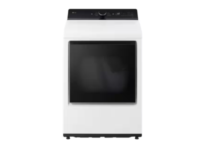 LG 7.3 cu. ft. Vented SMART Electric Dryer in Alpine White with EasyLoad Door and Sensor Dry Technology