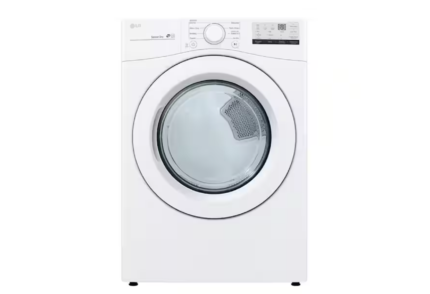 LG 7.4 Cu. Ft. vented Stackable Electric Dryer in White with Sensor Dry