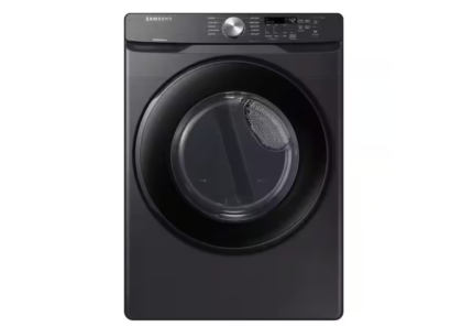 Samsung 7.5 cu. ft. Vented Stackable Electric Dryer in Brushed Black with Sensor Dry
